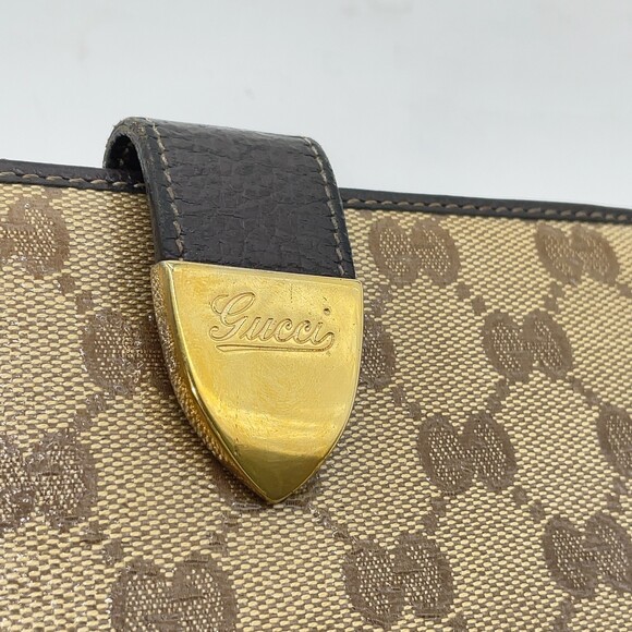 Auth Gucci Gg Crystal Canvas X Leather #198546G61 - Picture 10 of 16